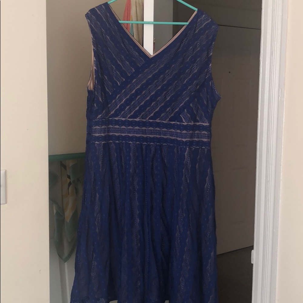 Blue cocktail dress